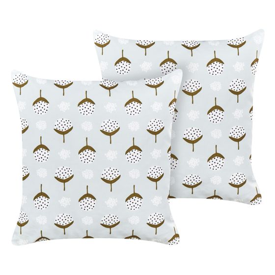 Ulkotyynysetti 2 kpl CUNEO Geometrinen kuvio 45 x 45 cm Vihreä