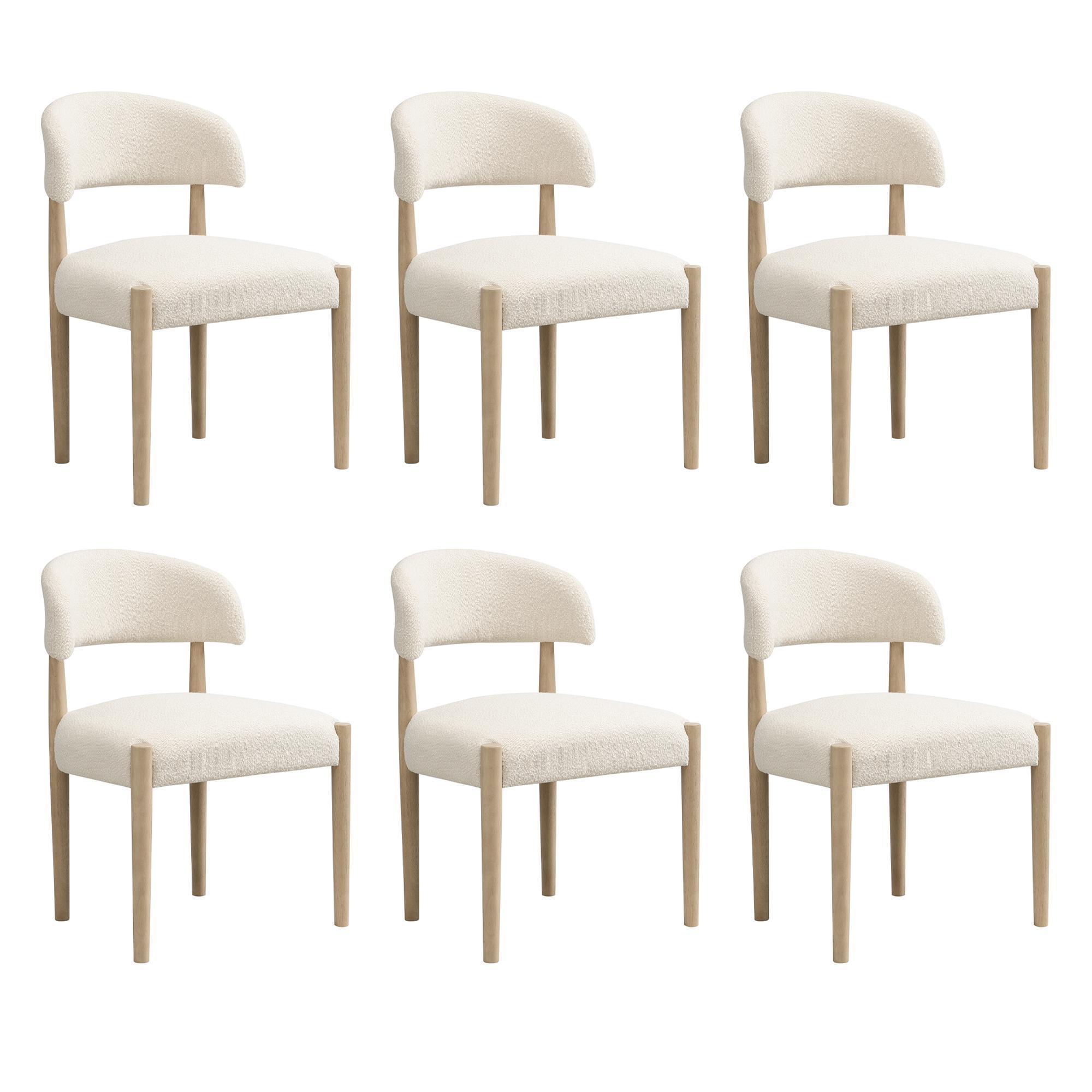 Ruokapöydän tuoli 6 kpl, moderni tyyli