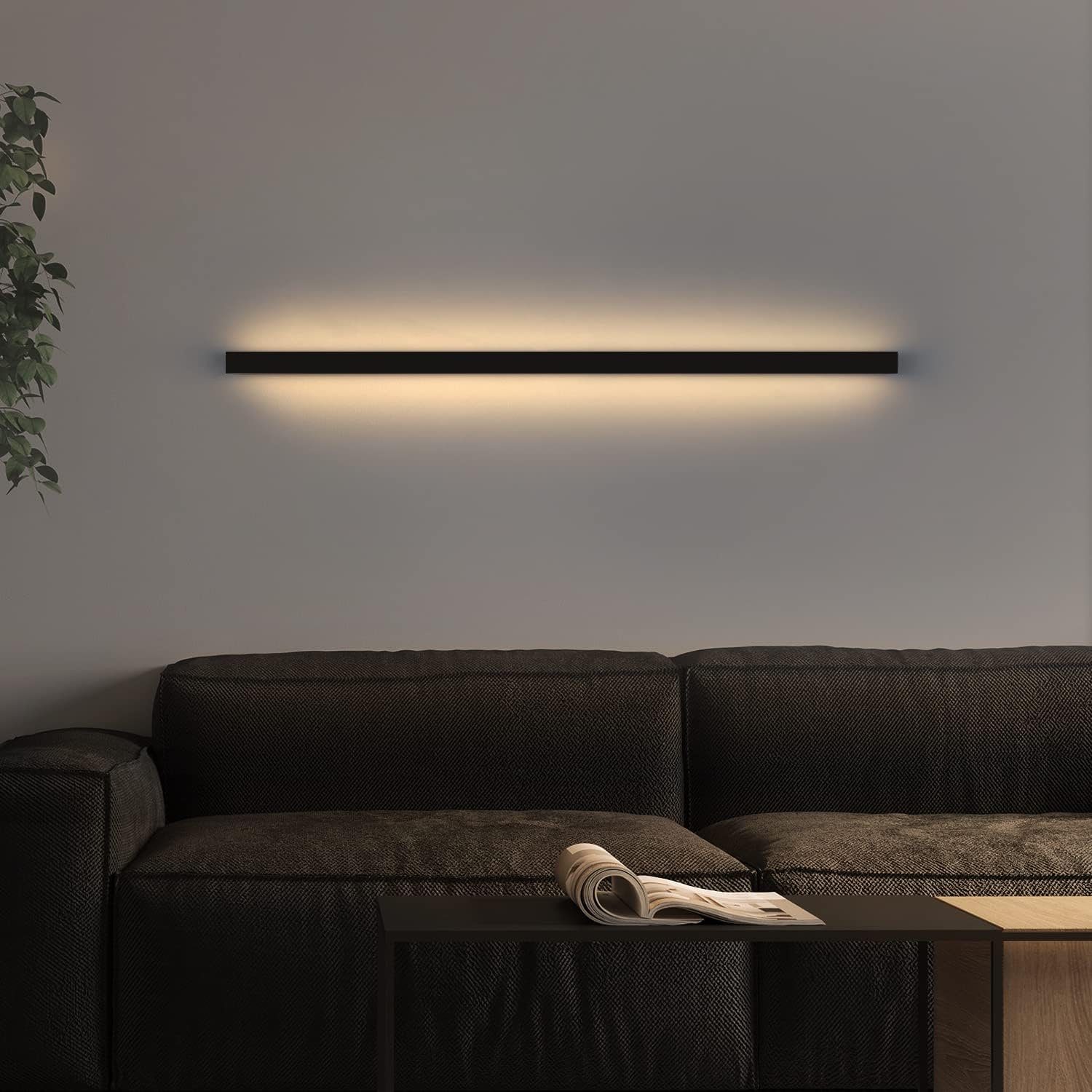 NETTLIFE LED - seinävalaisin, sisätiloihin - moderni, 60cm, 21W Käytävävalaisin ylös ja alas, lämmin Valkoinen