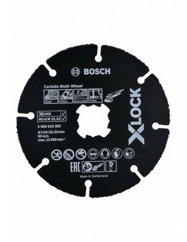 Bosch X-LOCK Multi Construction -Katkaisulaikka 115 x 1,0 mm 10 kpl