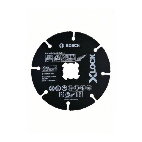 Bosch X-LOCK Multi Construction -Katkaisulaikka 115 x 1,0 mm 10 kpl