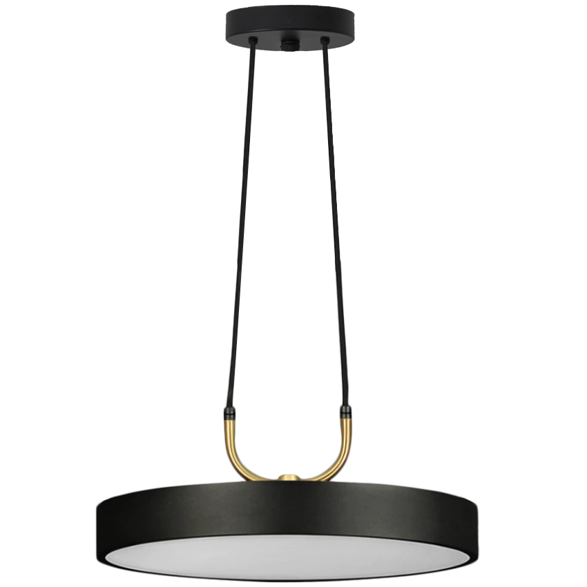 TOOLIGHT riippuva kattovalaisin LED APP947-1CP ROUND musta, 30x30x4cm