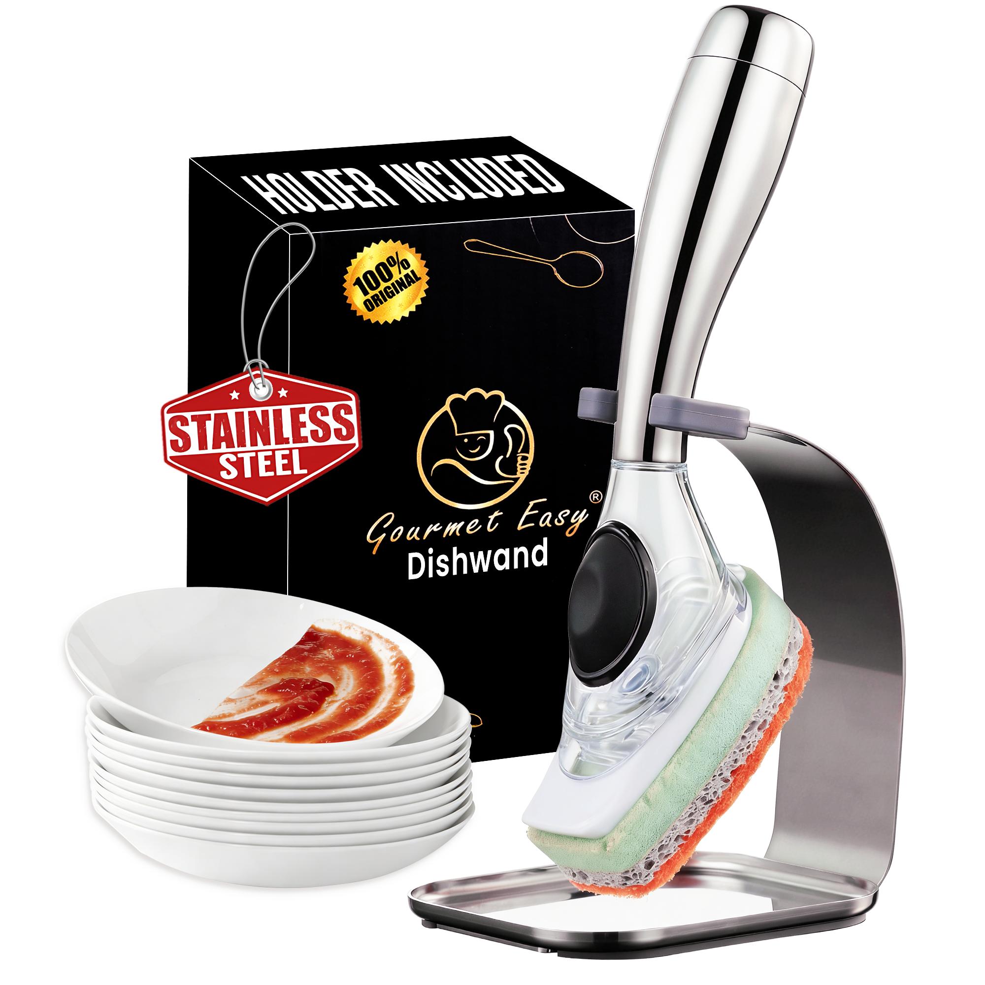 Gourmet Easy Astianpesuri ruostumattomasta teräksestä valmistettu kahva ja helppo säilytysteline