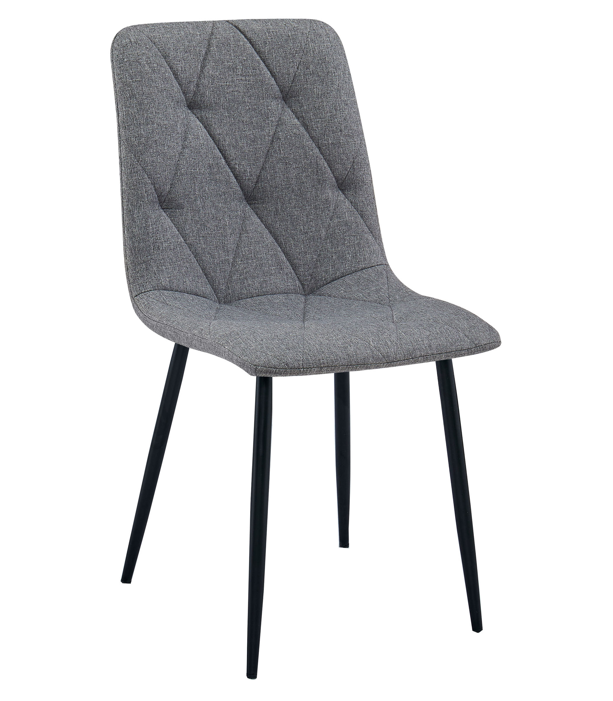 LIBRA-tuoli, tummanharmaa kangas, mustat jalat (1 kpl)