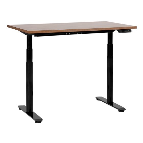 Työpöytä sähkösäädettävä DESTINAS 120 cm 72 cm Ruskea/musta