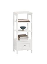 SoBuy Sohvapöytä FBT91-W laatikko & hylly, luonnonvalkoinen