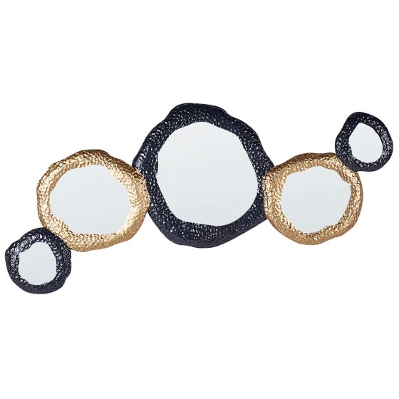 Seinäpeili CHARNY 109 cm 44 cm Metalli Musta/kulta