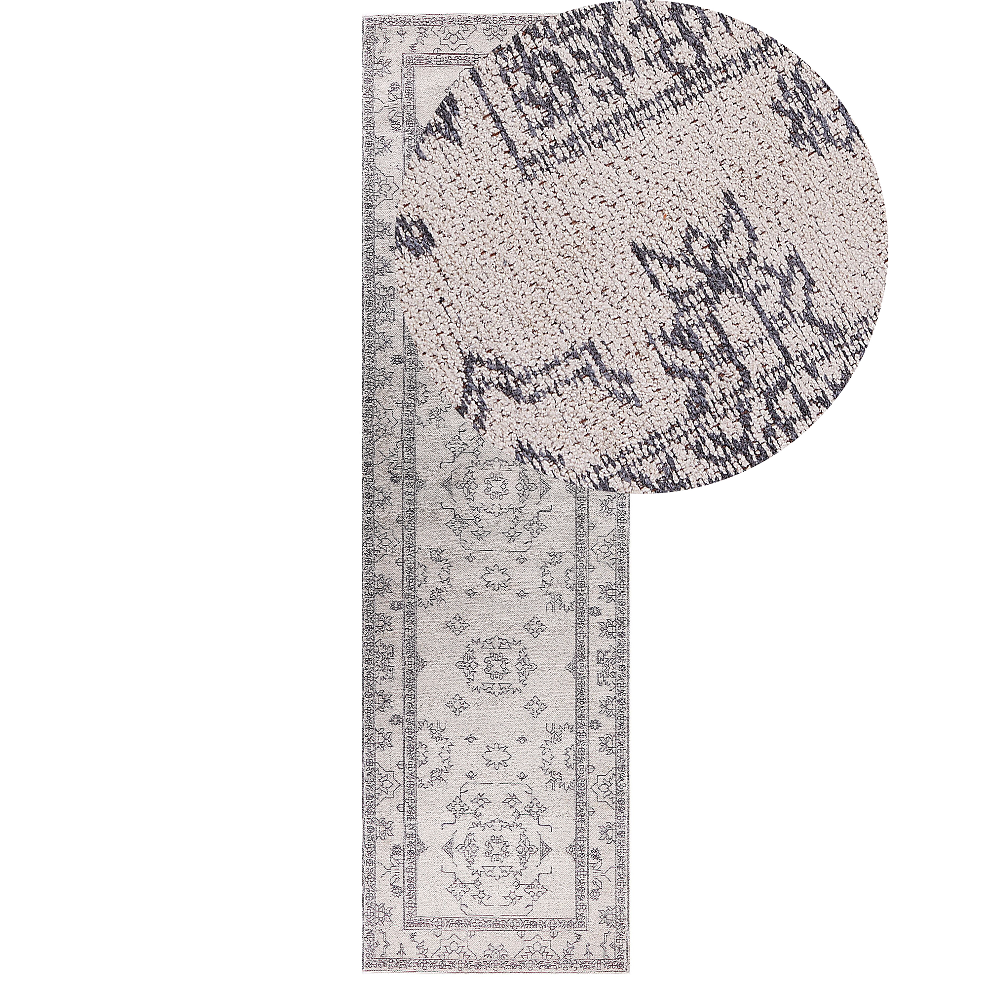 Matto GOLLER Beige 80 x 300 cm puuvilla