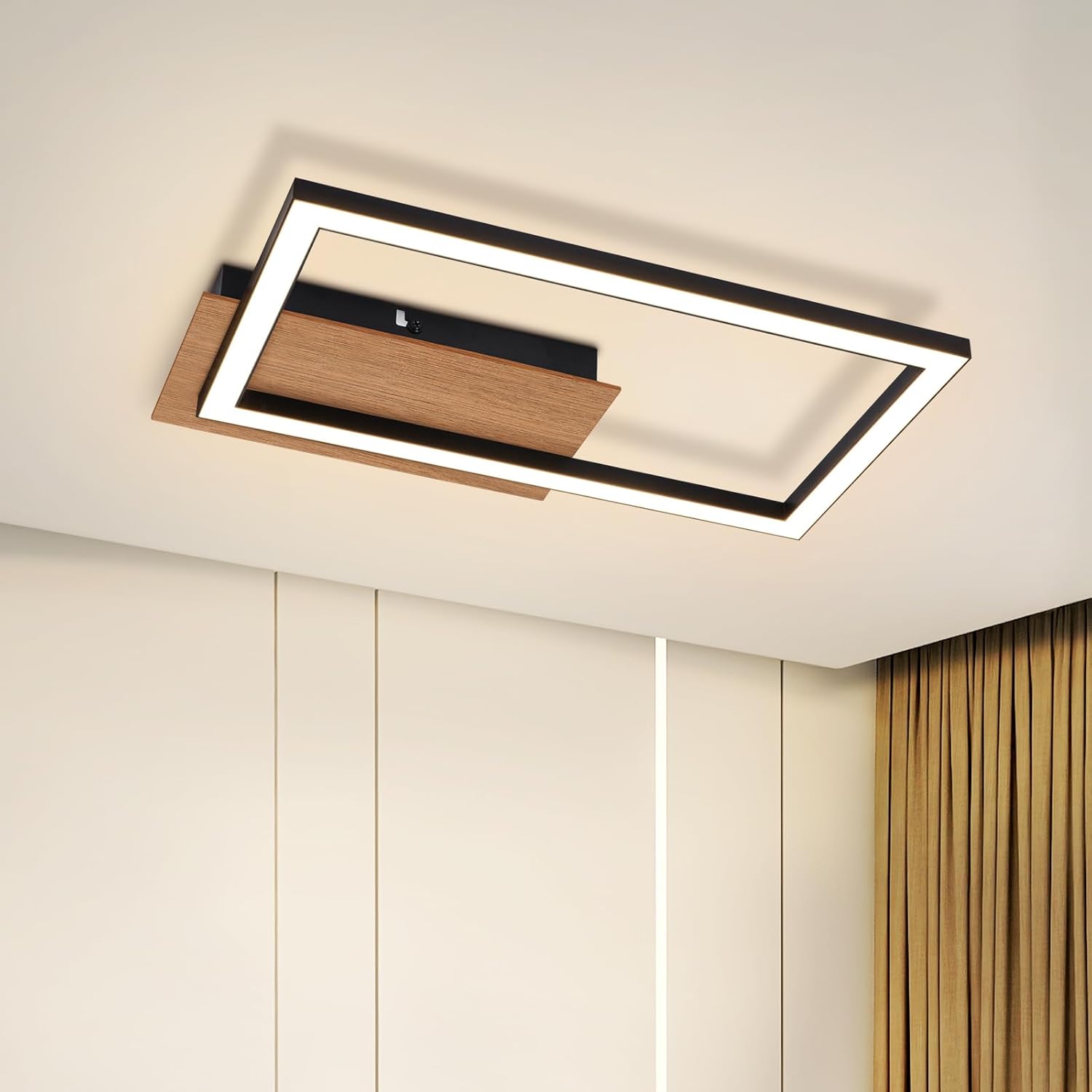 NETTLIFE LED - kattovalaisin, mustaa, metallia