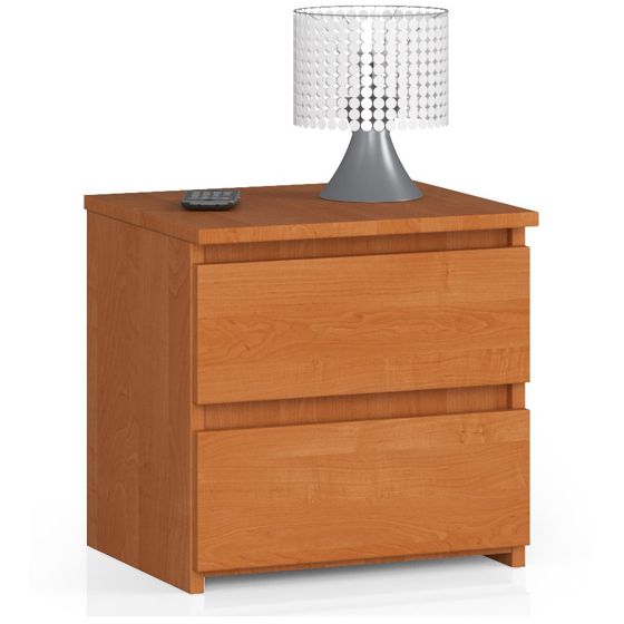 Akord Yöpöytä 2 Laatikkoa Leppä 40x35x40