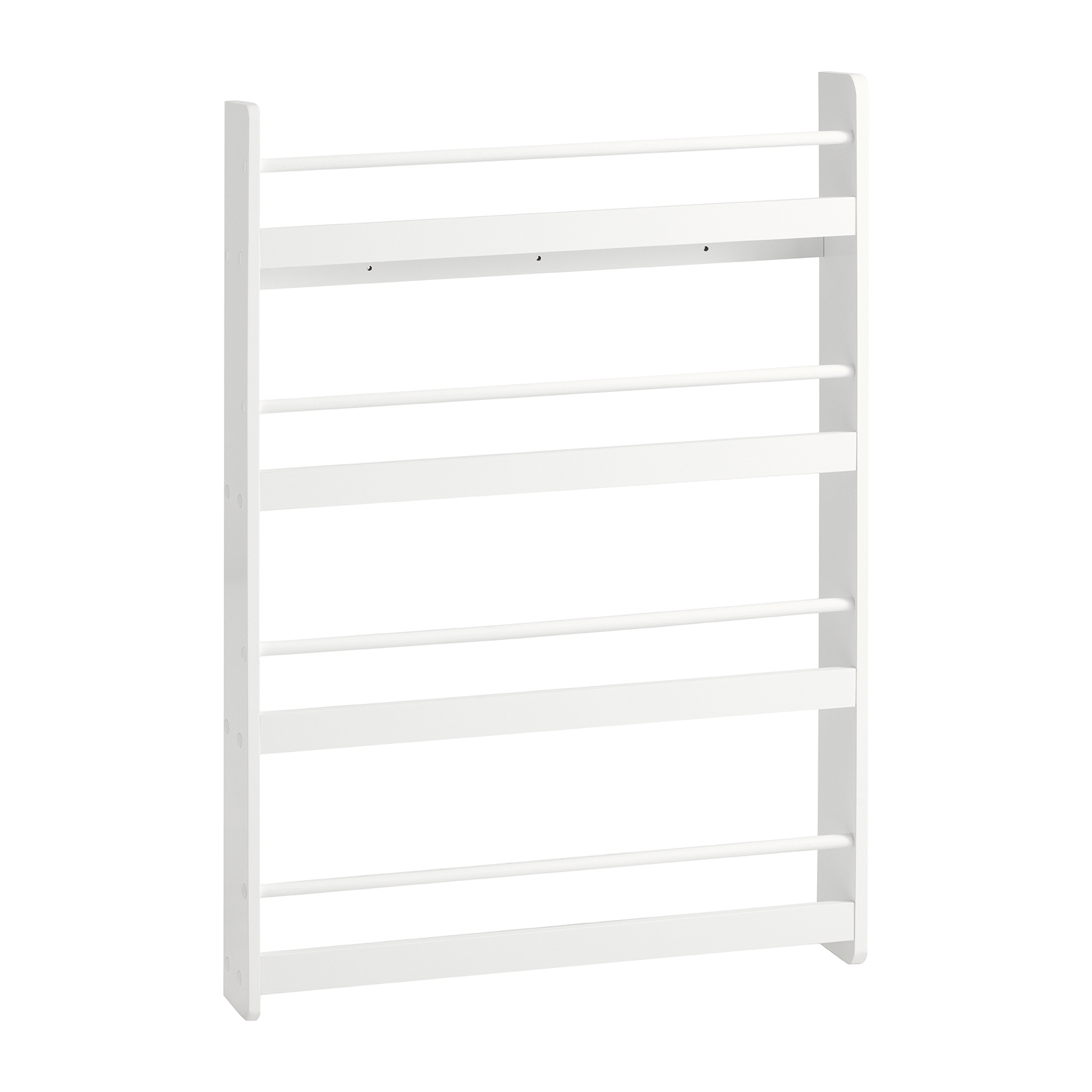 SoBuy Valkoinen lasten kirjahylly KMB08-W - puukuitulevy, 4 hyllyä