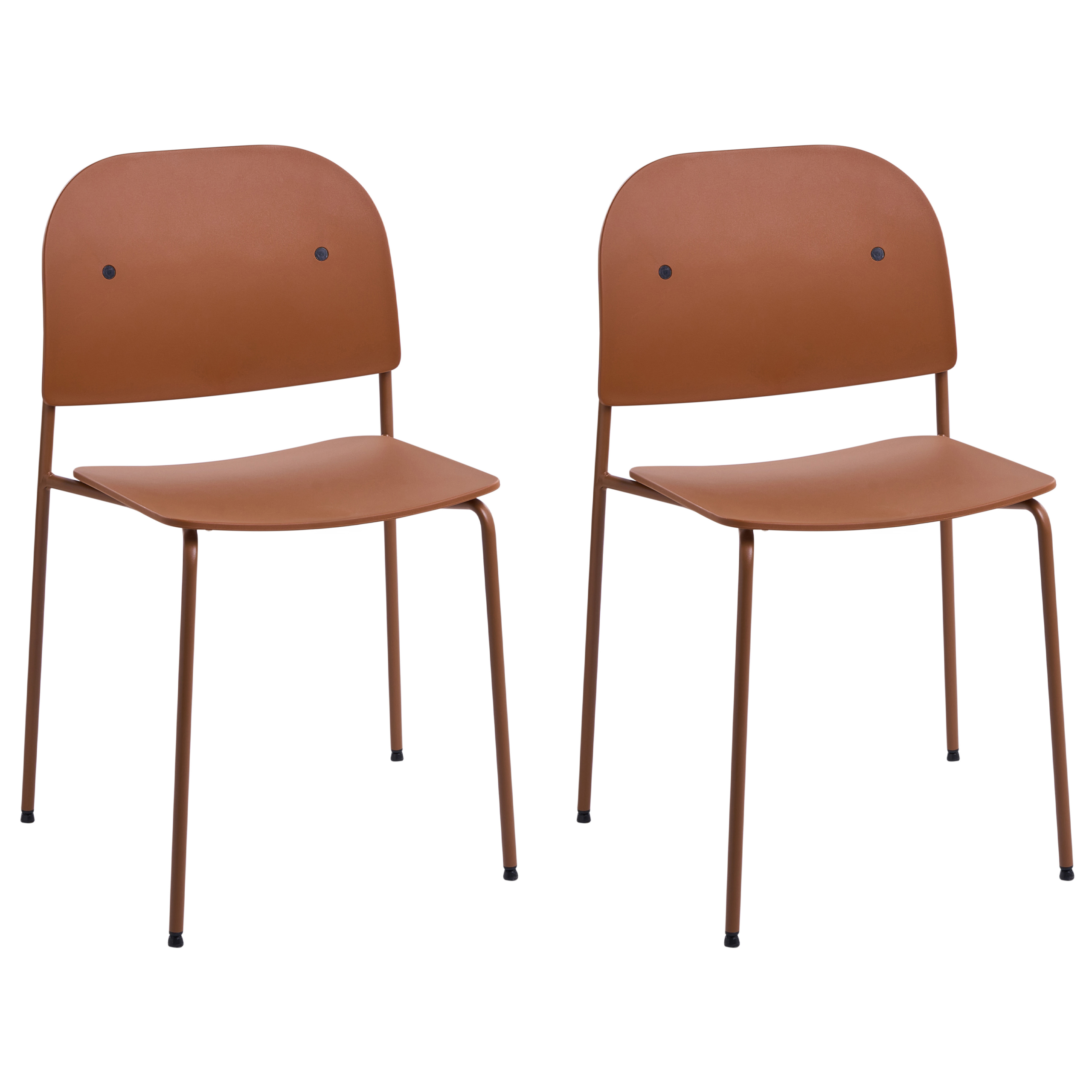 Ruokatuolisetti 2 kpl WINDUST Metalli Oranssi