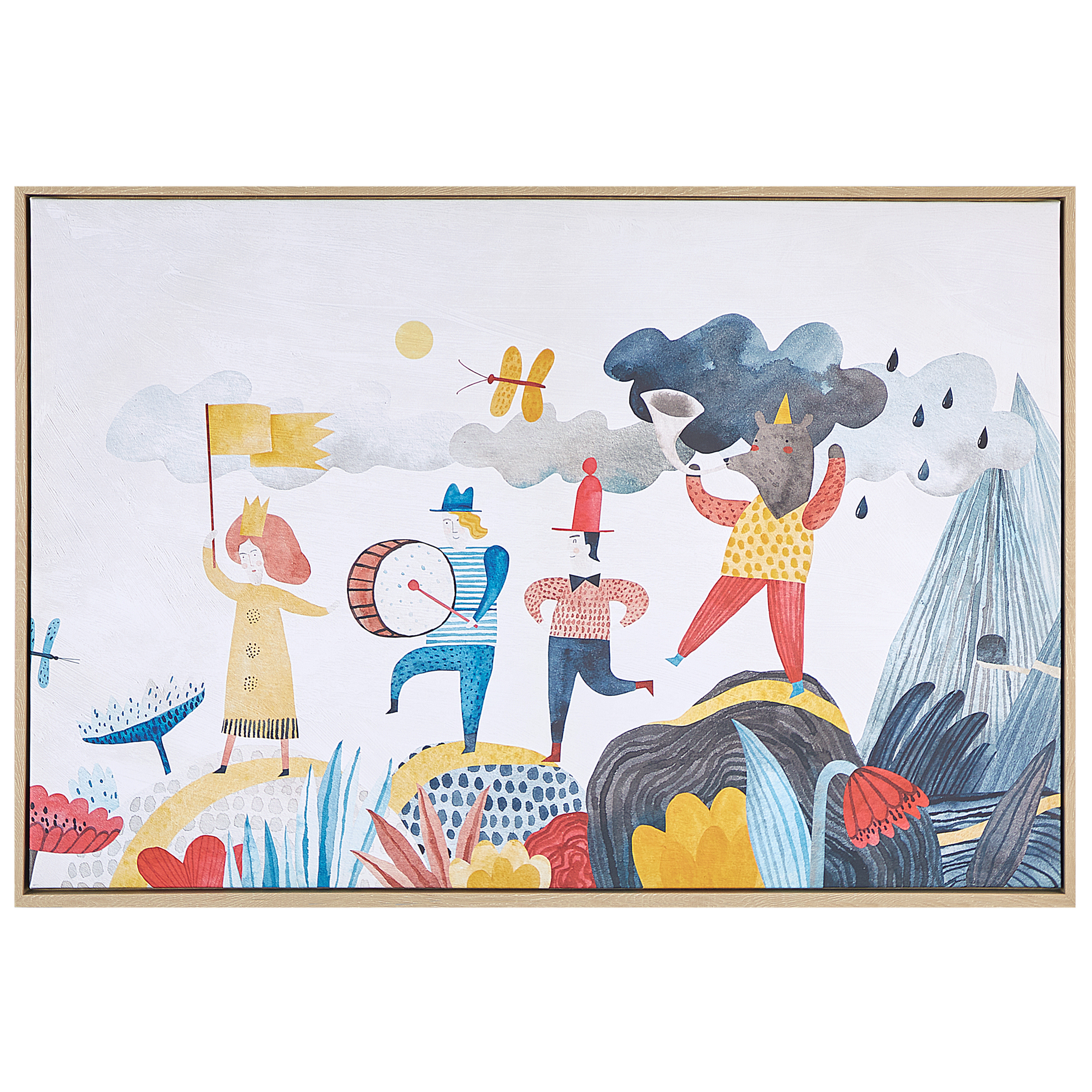 Canvas-taulu BIBBIENA 63 x 99 cm Lastenaihe Monivärinen
