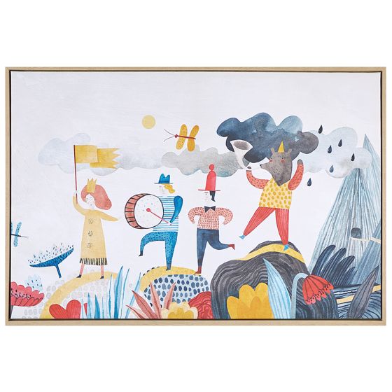 Canvas-taulu BIBBIENA 63 x 99 cm Lastenaihe Monivärinen