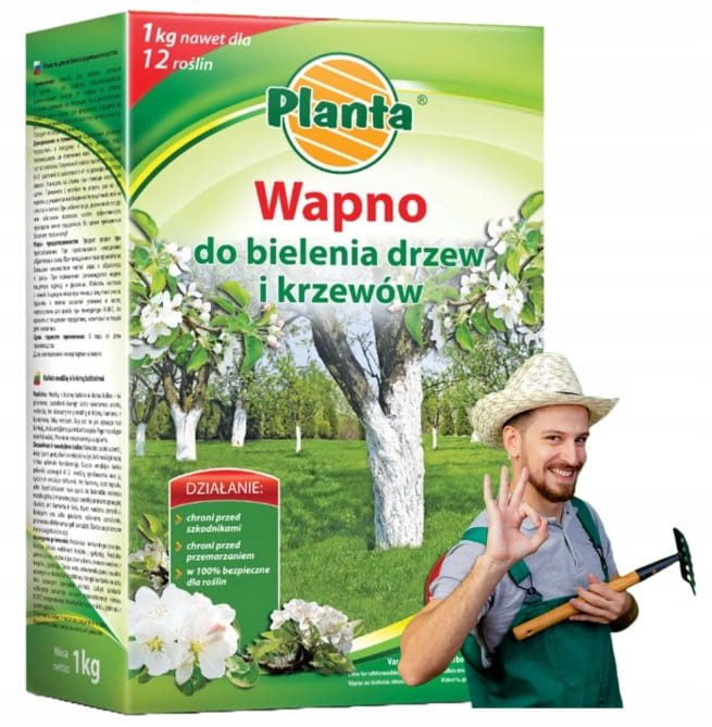 Kalkki puiden valkaisuun ja maaperän happamuudenpoistoon 1kg