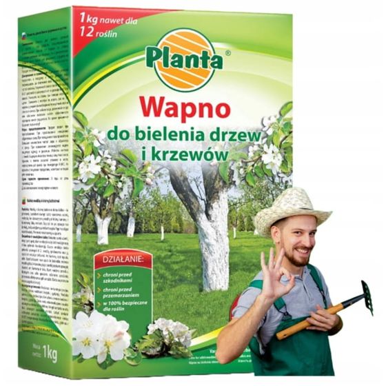 Kalkki puiden valkaisuun ja maaperän happamuudenpoistoon 1kg