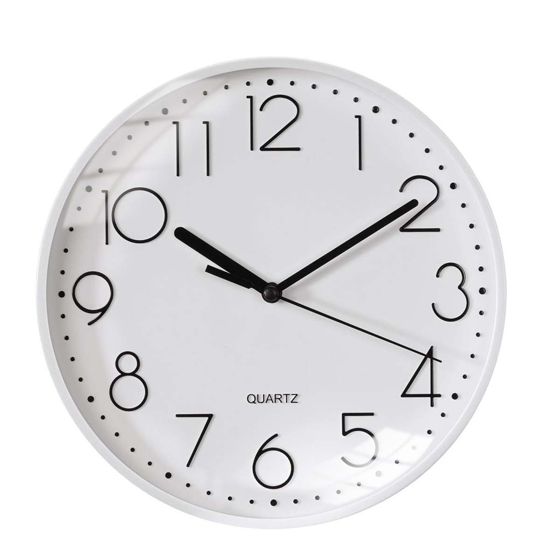 Hiljainen moderni seinäkello 26cm toimistoon tai olohuoneeseen