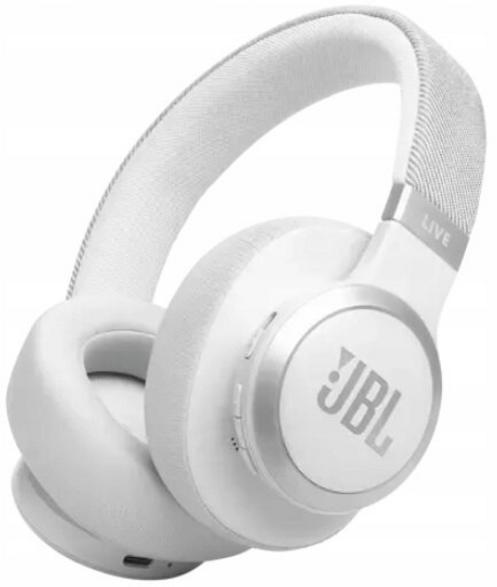 JBL Live 770NC Bluetooth-kuulokkeet, valkoiset