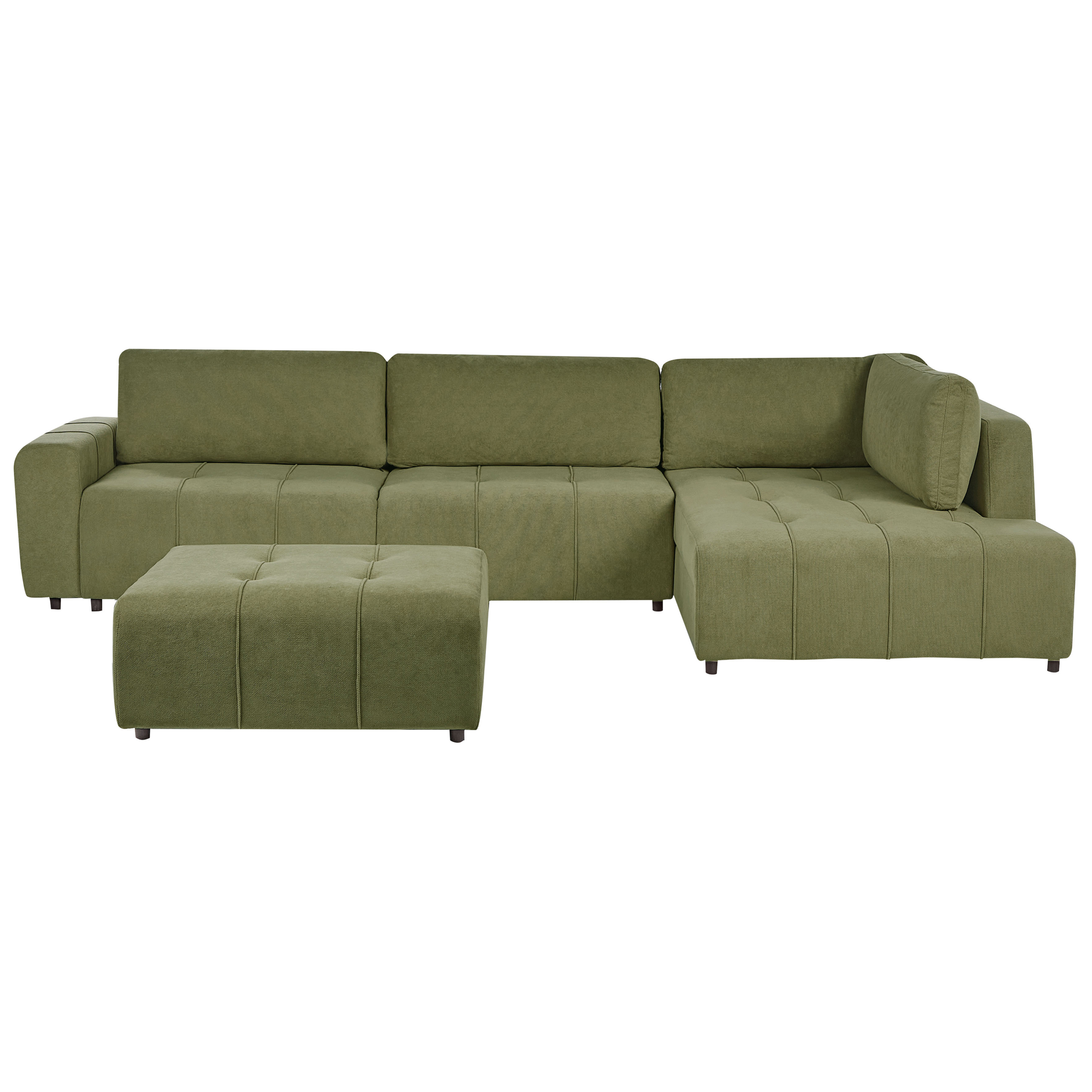 Kulmavuodesohva INNVIK kangas Vihreä 4-istuttava Vasen