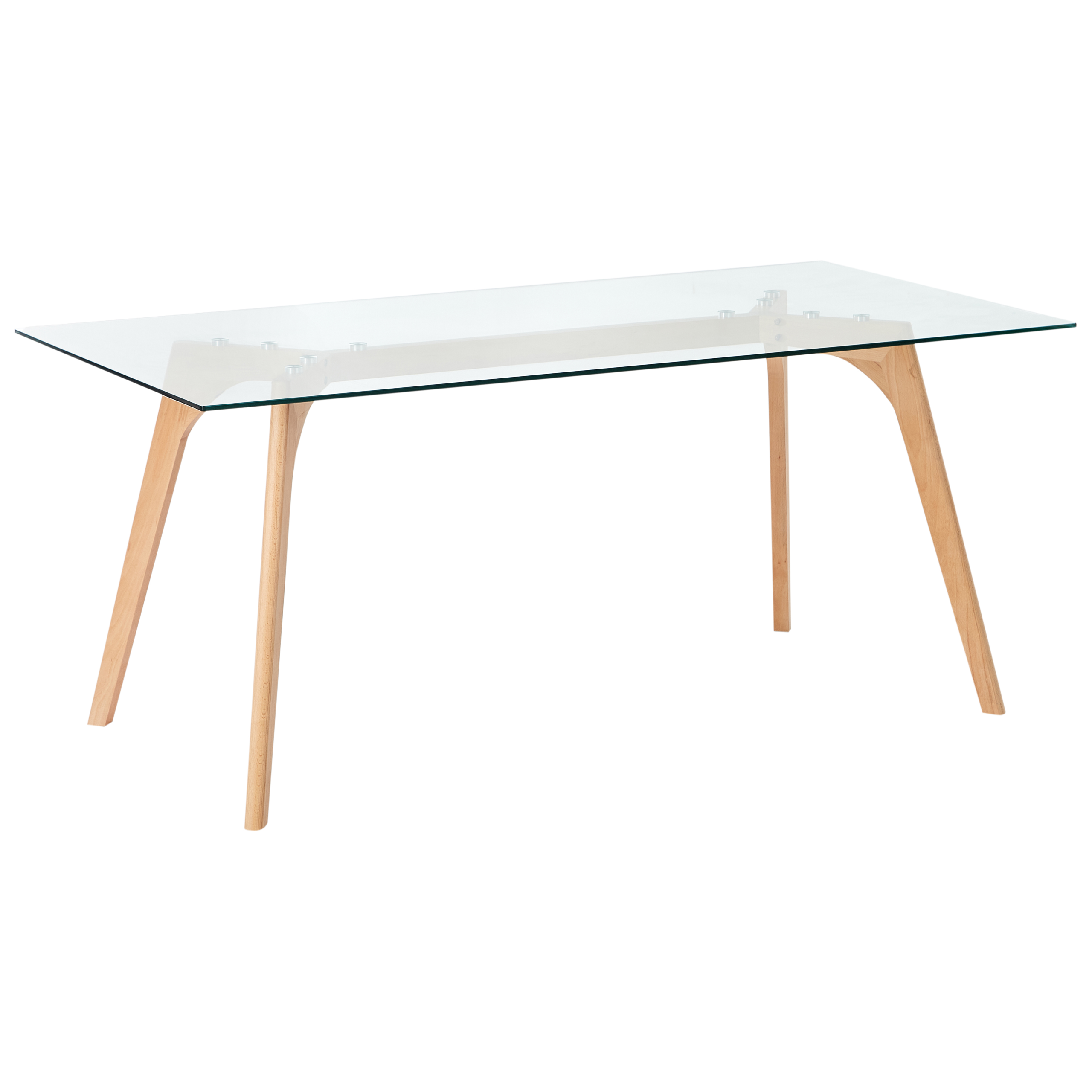 Ruokapöytä HUDSON Kirkas 180 cm 90 cm karkaistu lasi