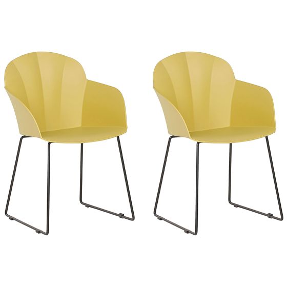 Ruokatuolisetti 2 kpl SYLVA Keltainen