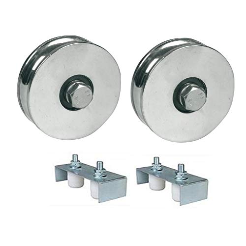 125mm R-urainen pyörä, jossa on 2 BB & 30x40 Gate-ohjaimet kiinnikkeessä x2