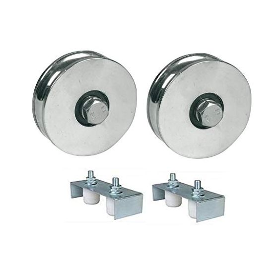 125mm R-urainen pyörä, jossa on 2 BB & 30x40 Gate-ohjaimet kiinnikkeessä x2