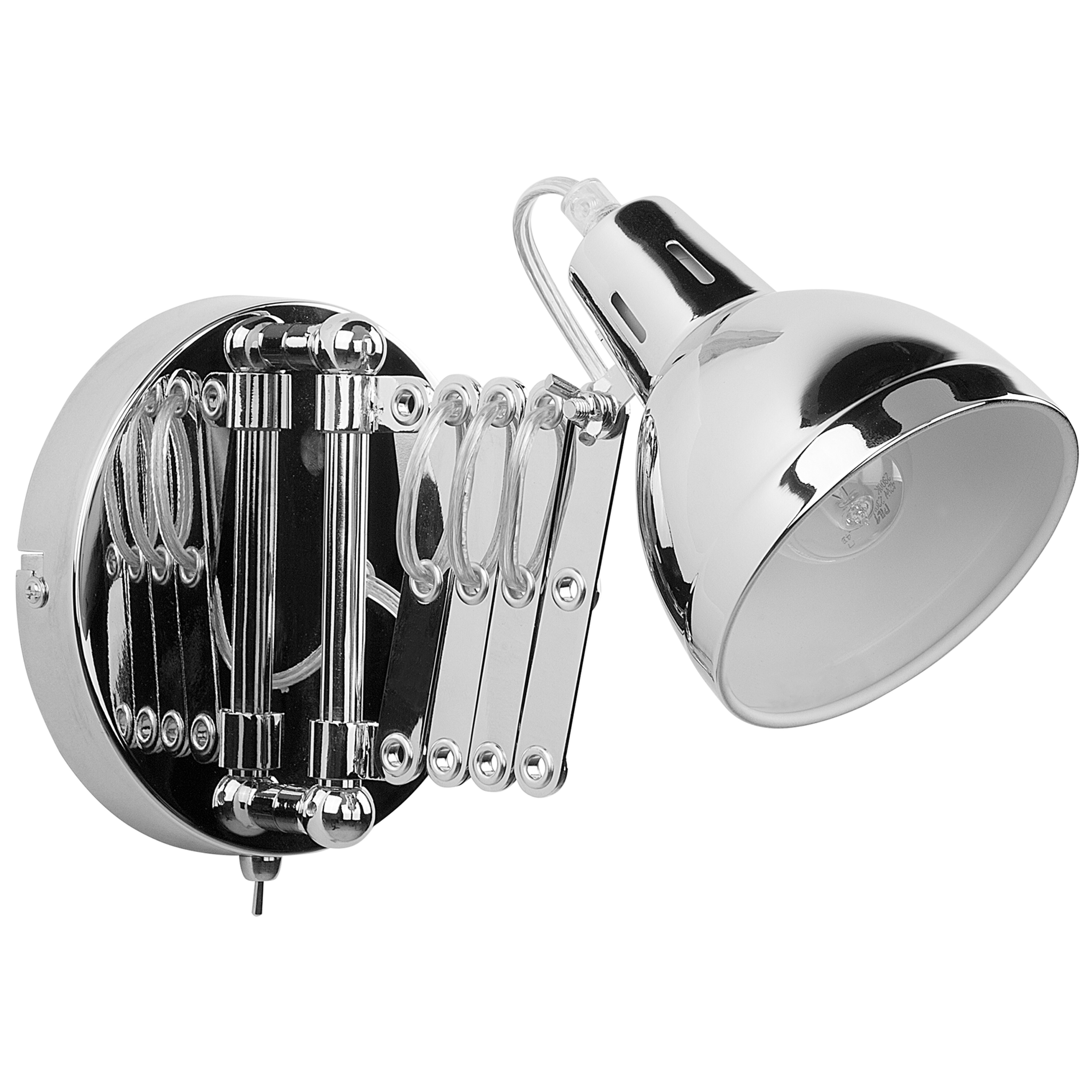 Seinävalaisin HARRINGTON säädettävä metalli Hopea