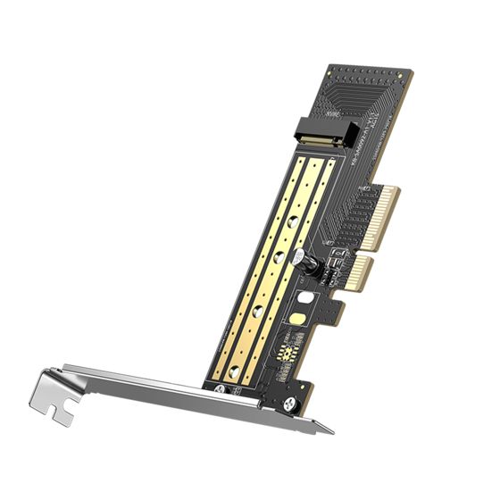 Laajennuskorttisovitin tietokoneelle M.2 NVMe SATA PCIe 3.0 x4 32Gbps