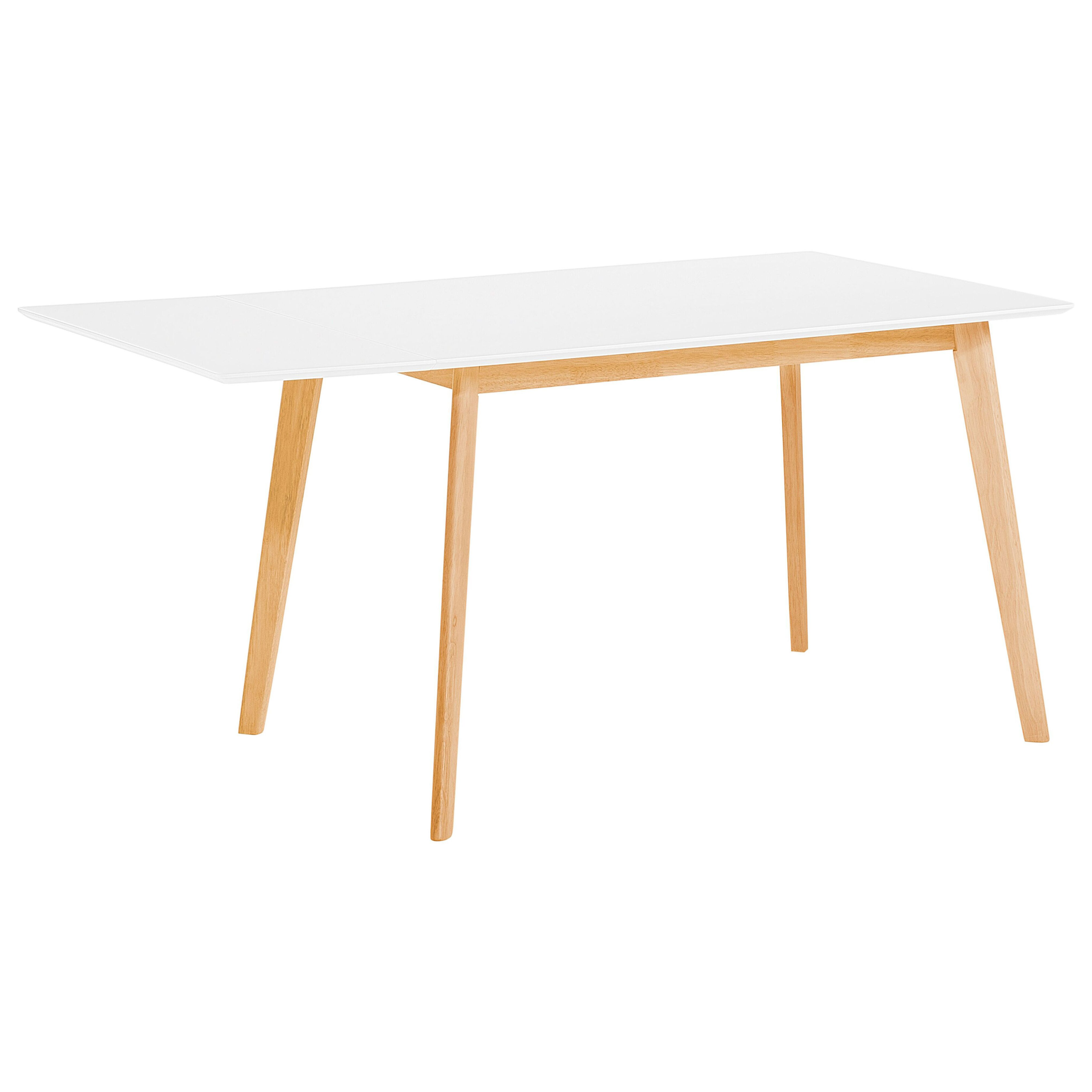 Jatkettava ruokapöytä MEDIO Valkoinen 120/155 cm 80 cm