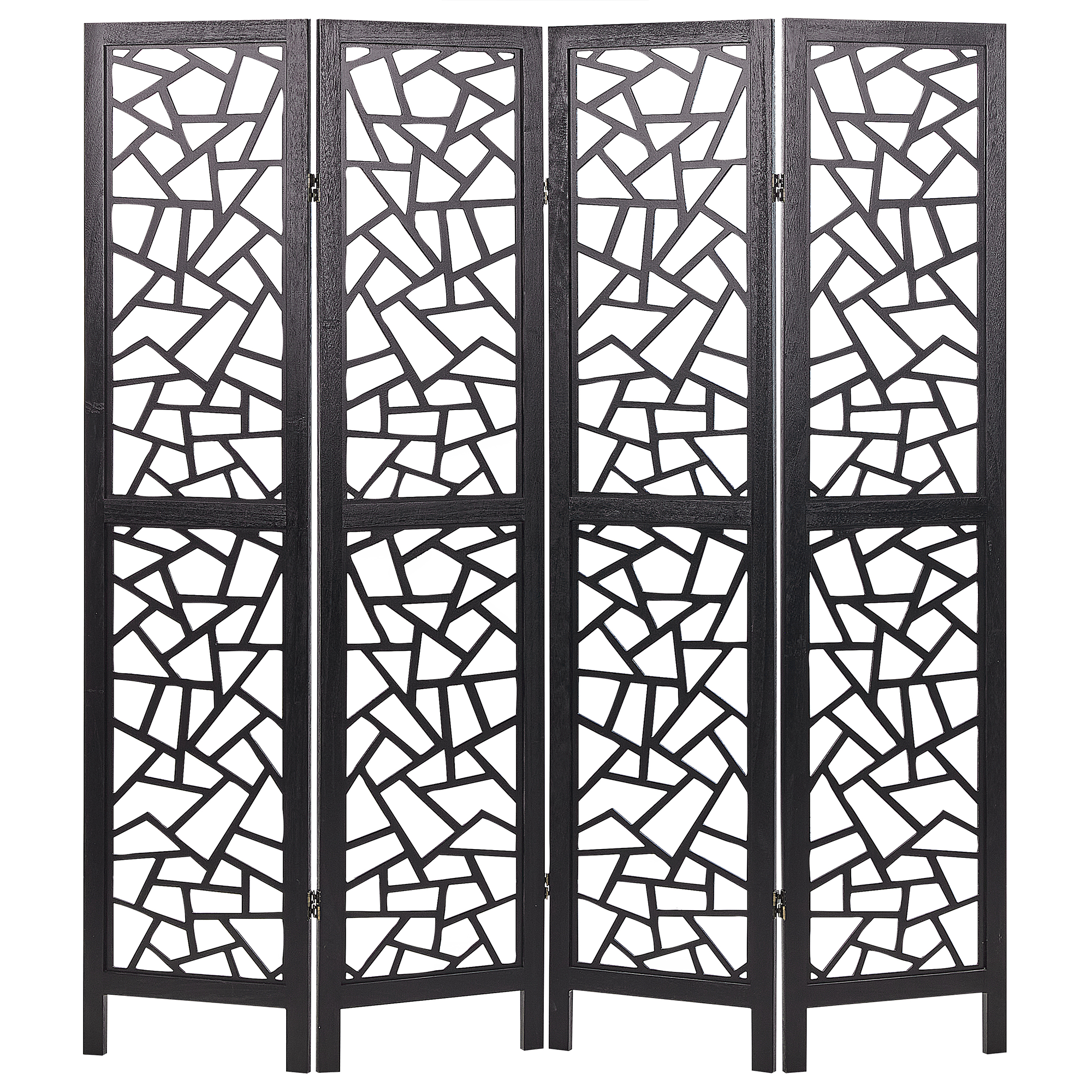 Tilanjakaja 4 paneelia PIANLARGO Musta 163 cm 170 cm