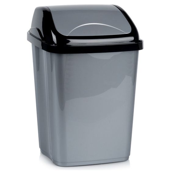 Harmaa muovinen roskasäiliö 16 l