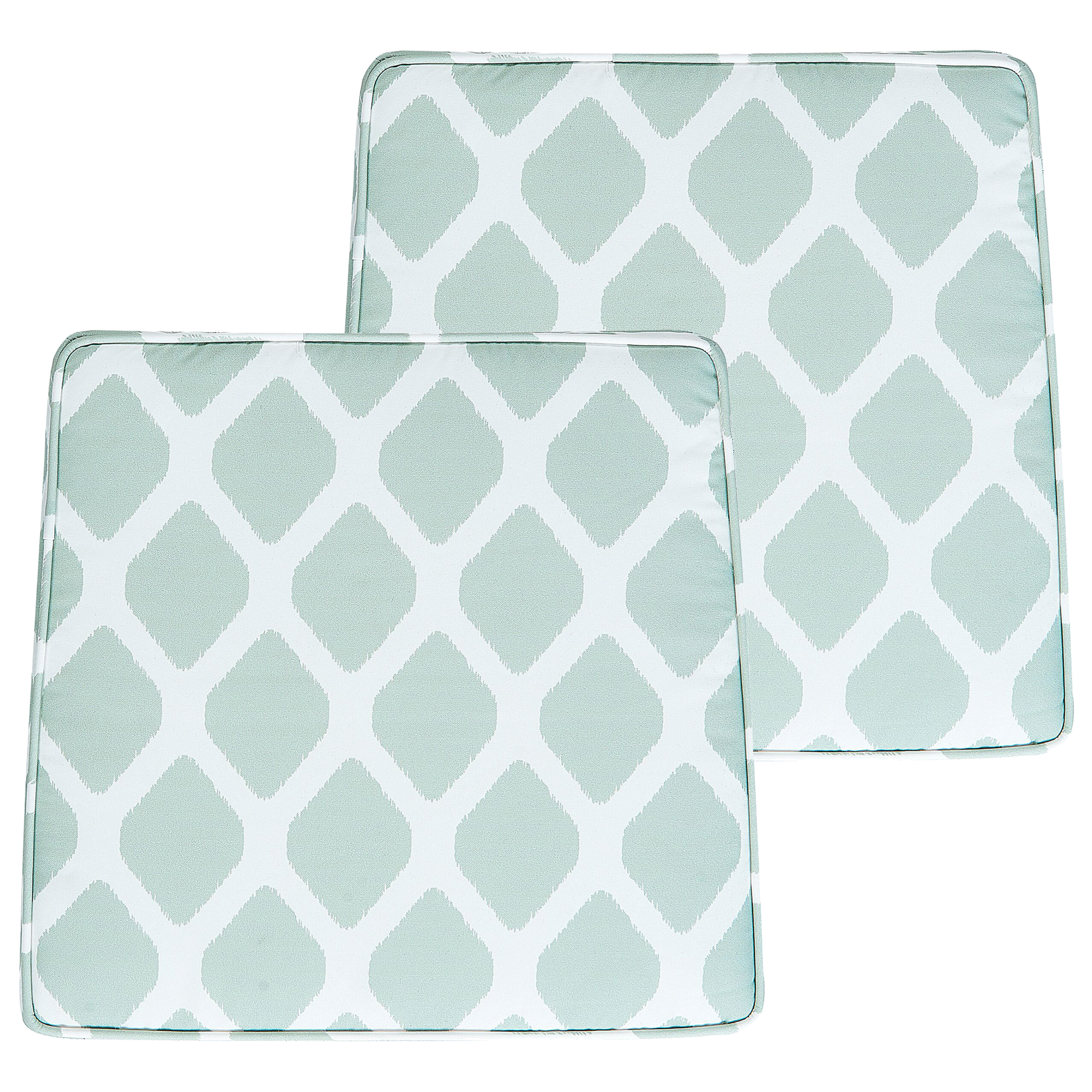 Puutarhatuolien istuintyynysetti 2 kpl TERNI 37 x 34 cm Mintunvihreä