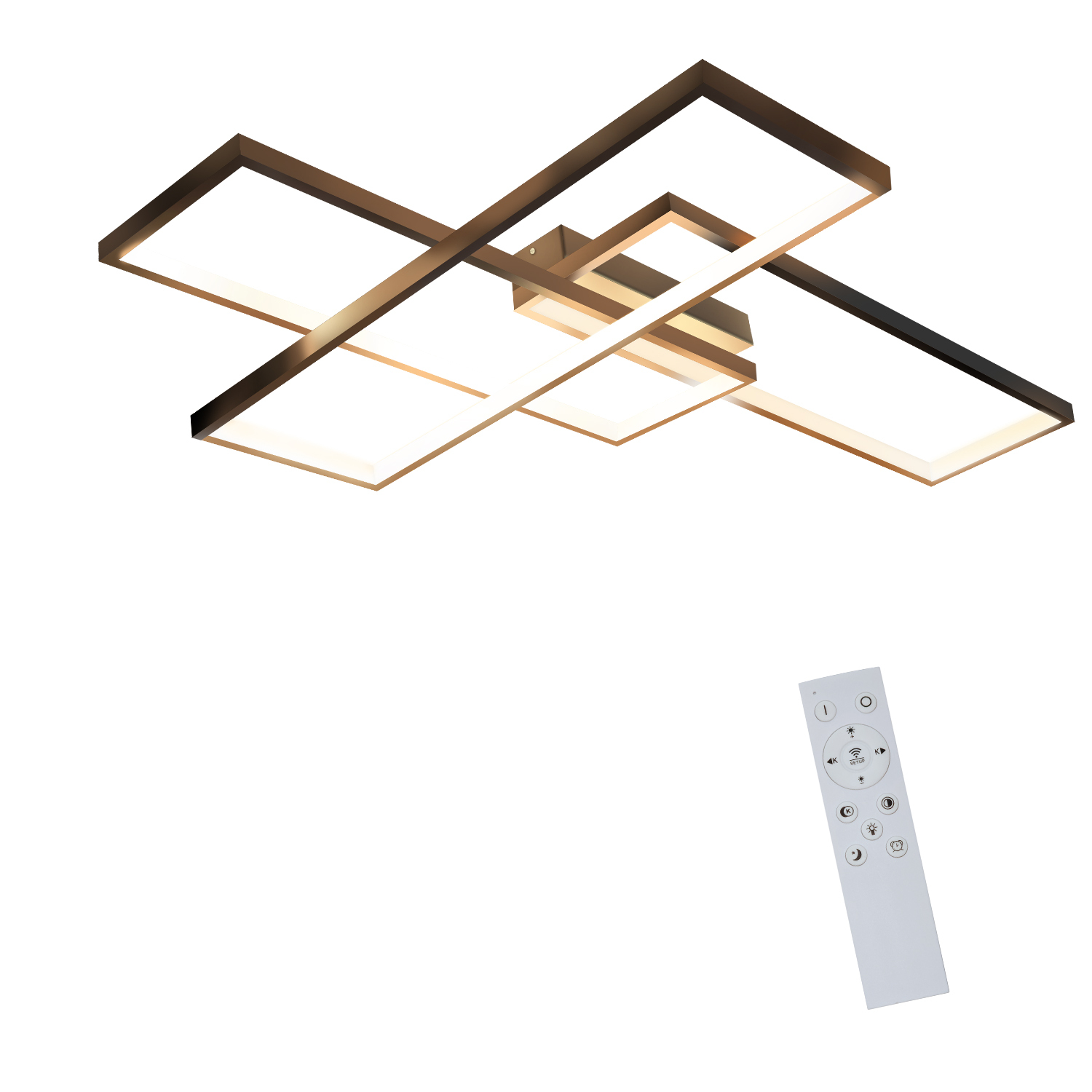 LED-kattovalaisin,65,cm,musta,makuuhuoneen,lamppu,himmennettävä,kaukosäätimellä,65W