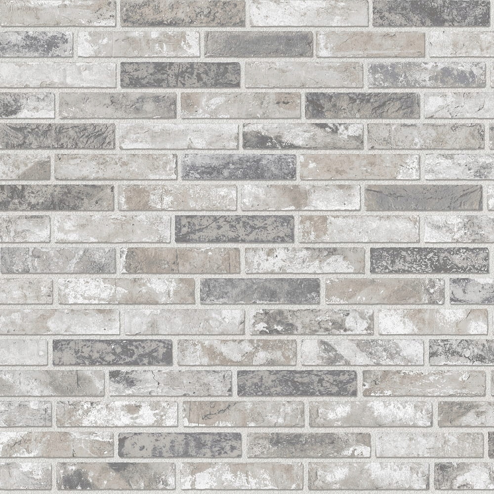 Harmaa tiilipaperi tapetti 10 m