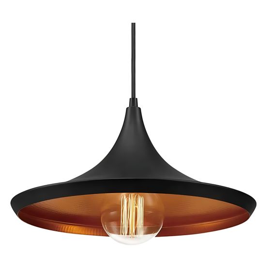 TOOLIGHT riippuva kattovalaisin APP609-1C COSTA C musta, 70x34, 5x12cm