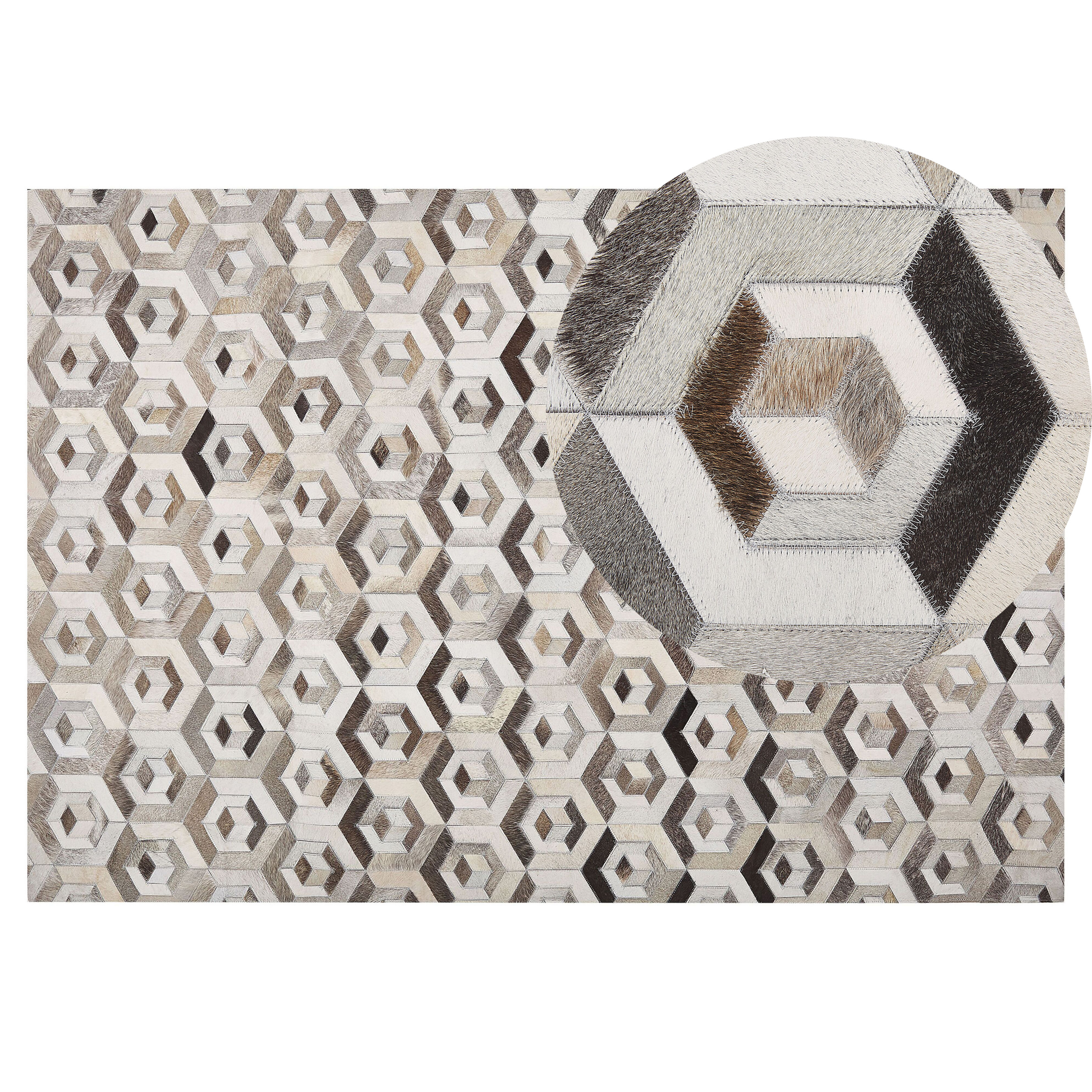 Matto TAVAK Beige 140 x 200 cm Nahka