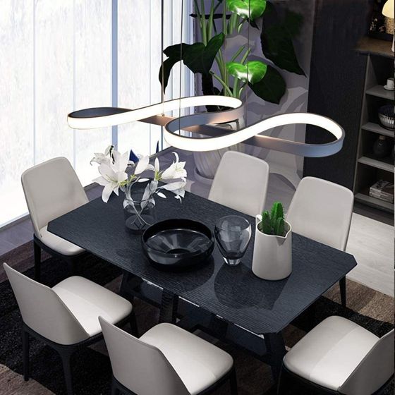NETTLIFE LED - riippuvalaisin Valkoinen, 47W, halkaisija, 75cm, alumiini, himmennettävä, olohuone Valkoinen, makuuhuone, ruokailuhuone, moderni
