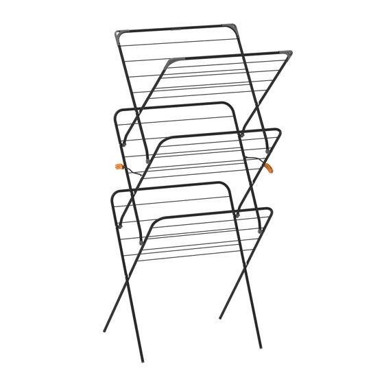 Rörets Kuivausteline Rise Black