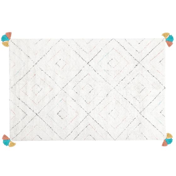 Matto KARTAL Valkoinen 140 x 200 cm puuvilla