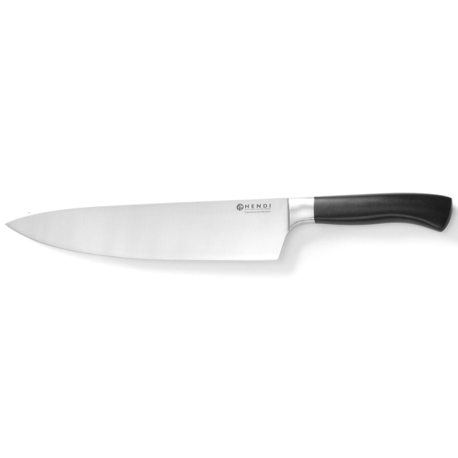 Profi Line -teräksestä taottu ammattikokin veitsi, 250 mm - Hendi 844205