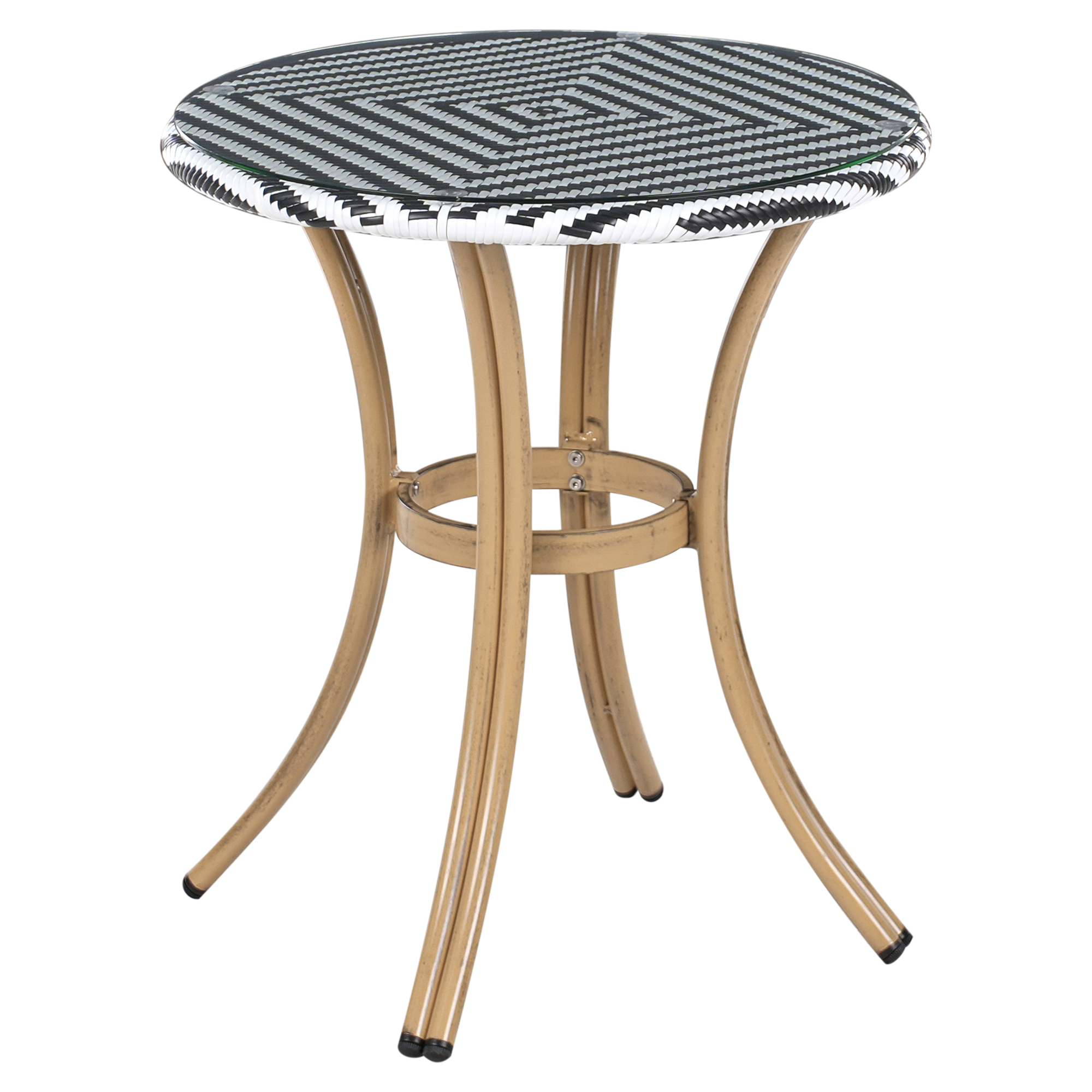 Bistropöytä RIFREDDO 70 cm 70 cm Karkaistu lasi Musta