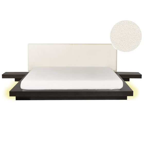 Sänky LED-valoilla buklee ZEN 180 x 200 cm LED-valo Tumma saarni