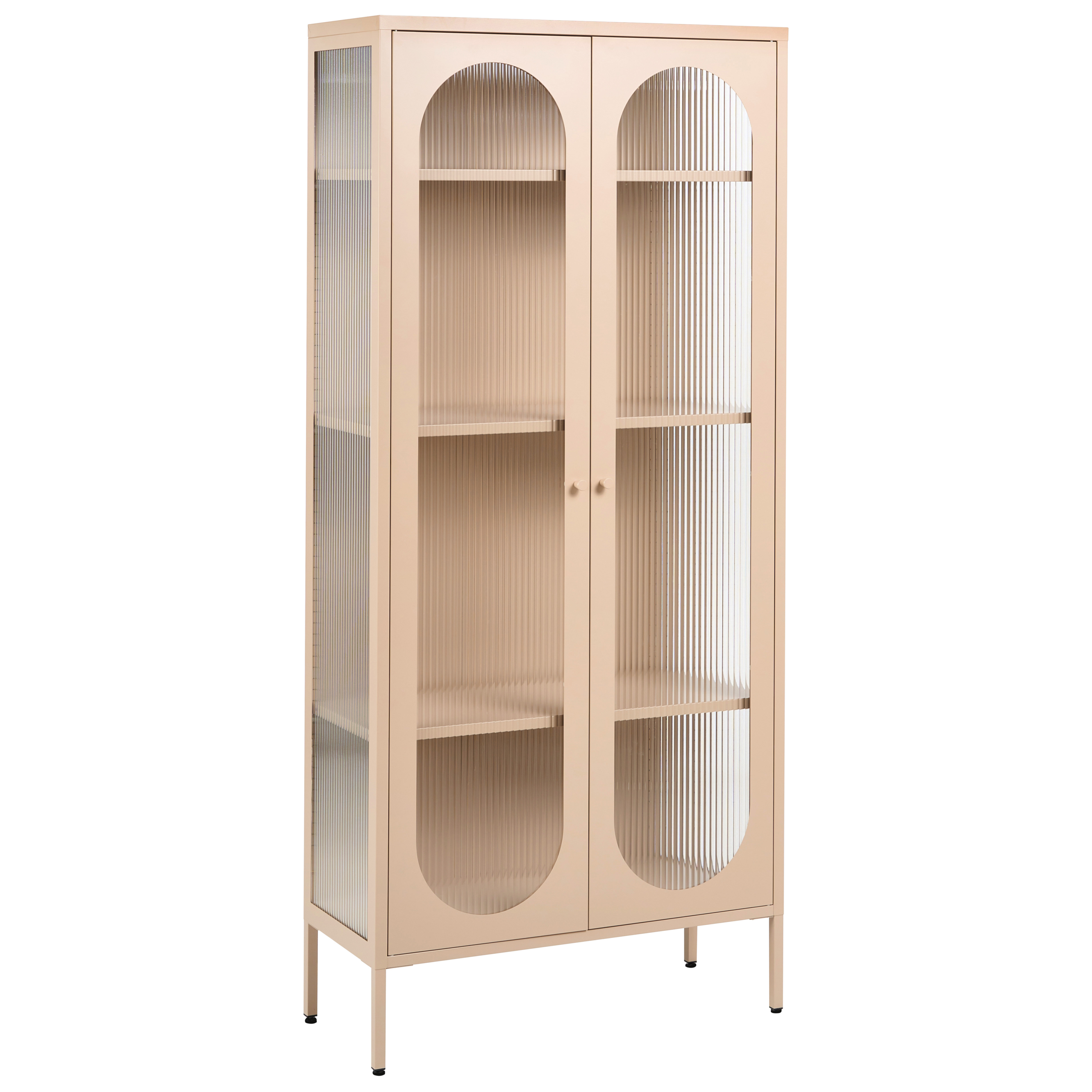 Vitriini FOXTON 80 cm Metalli Beige