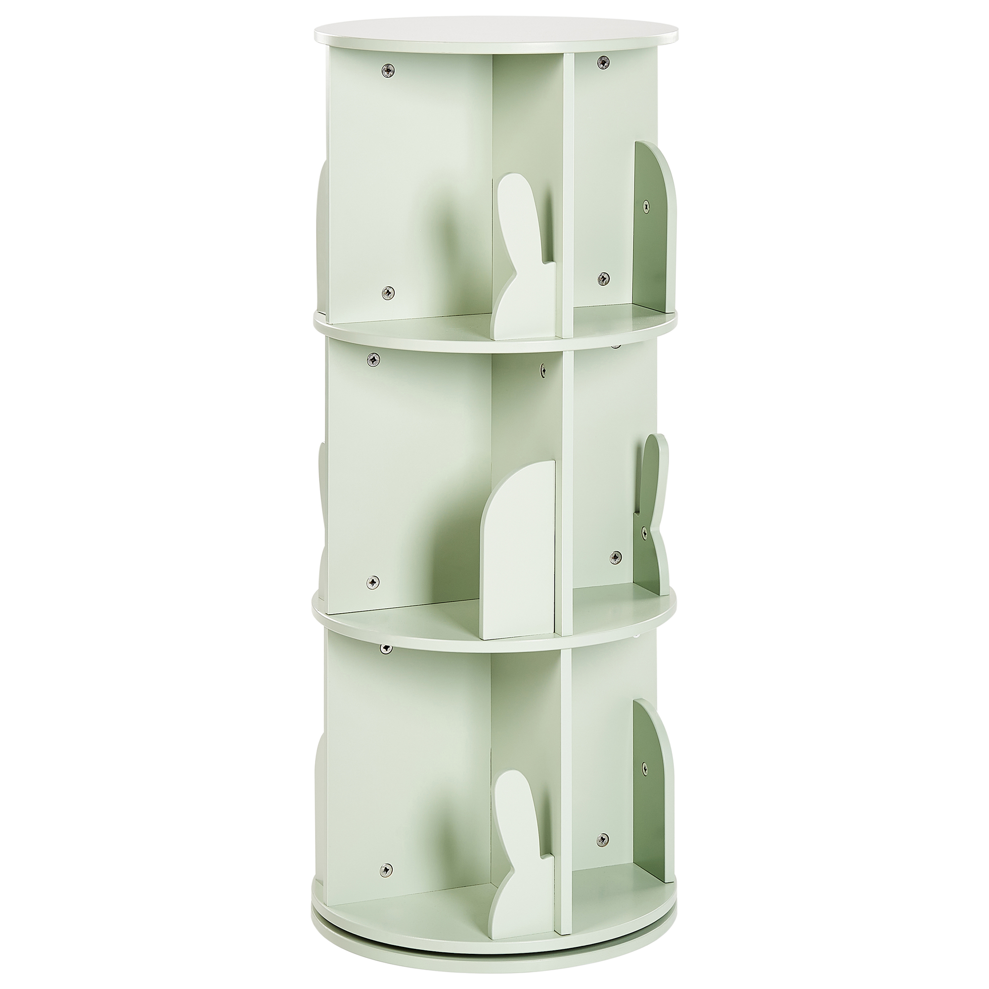 Pyörivä kirjahylly CANEY 94 cm Vaaleanvihreä