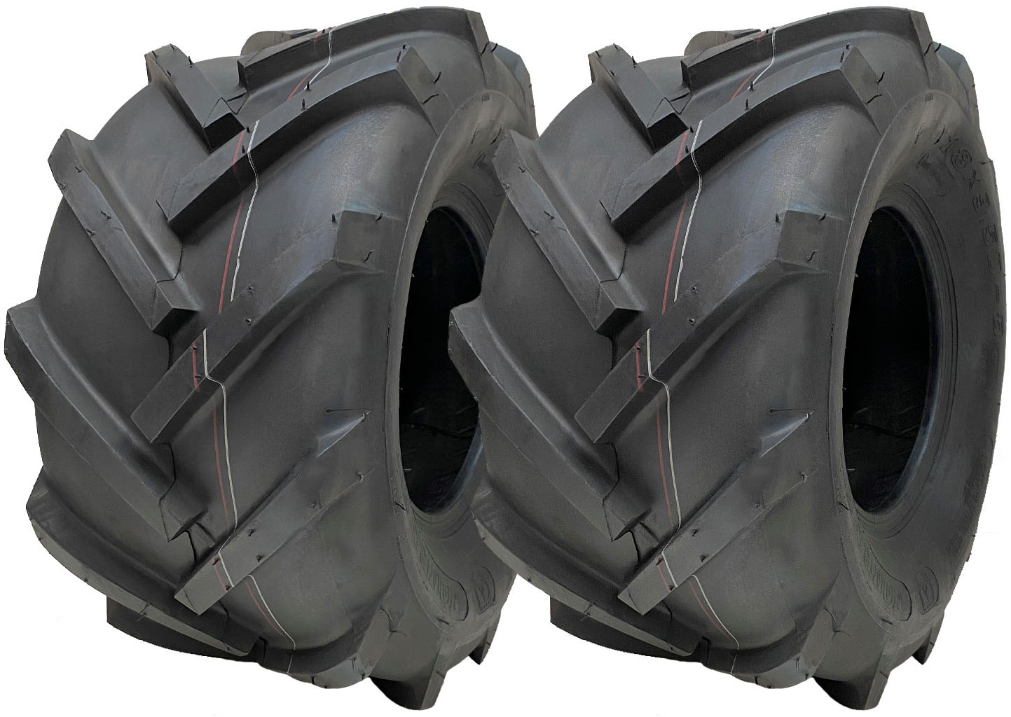 18x9,50-8 avoimella keskiosalla varustetut urarenkaat Rotovator Industrial Wanda P328 (2 kpl:n sarja)