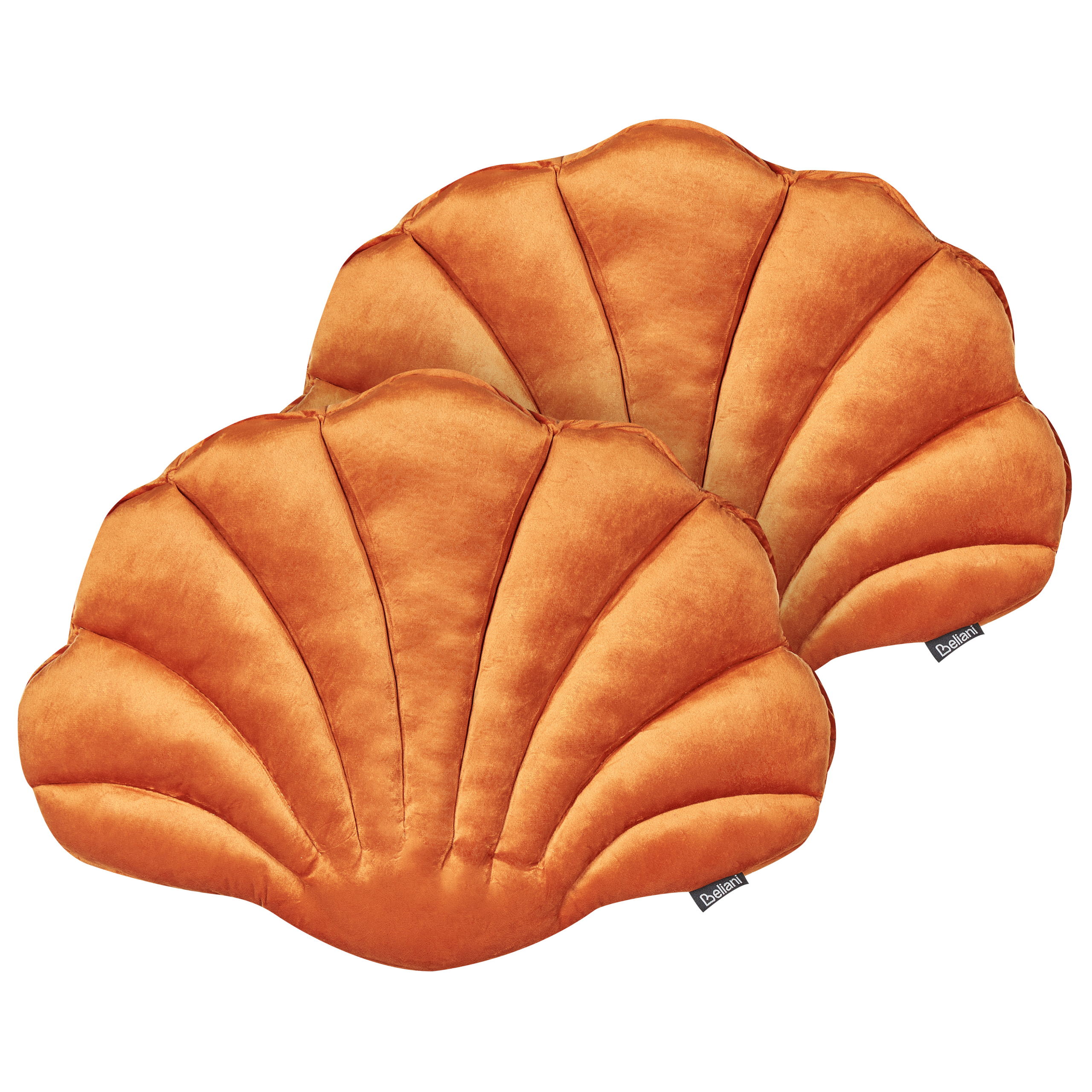 Koristetyynysetti 2 kpl CONSOLIDA sametti 47 x 35 cm Oranssi Hillitty