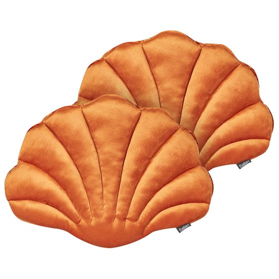 Koristetyynysetti 2 kpl CONSOLIDA sametti 47 x 35 cm Oranssi Hillitty