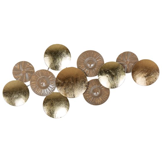 Seinäkoriste THALLIUM metalli 45 cm Kulta