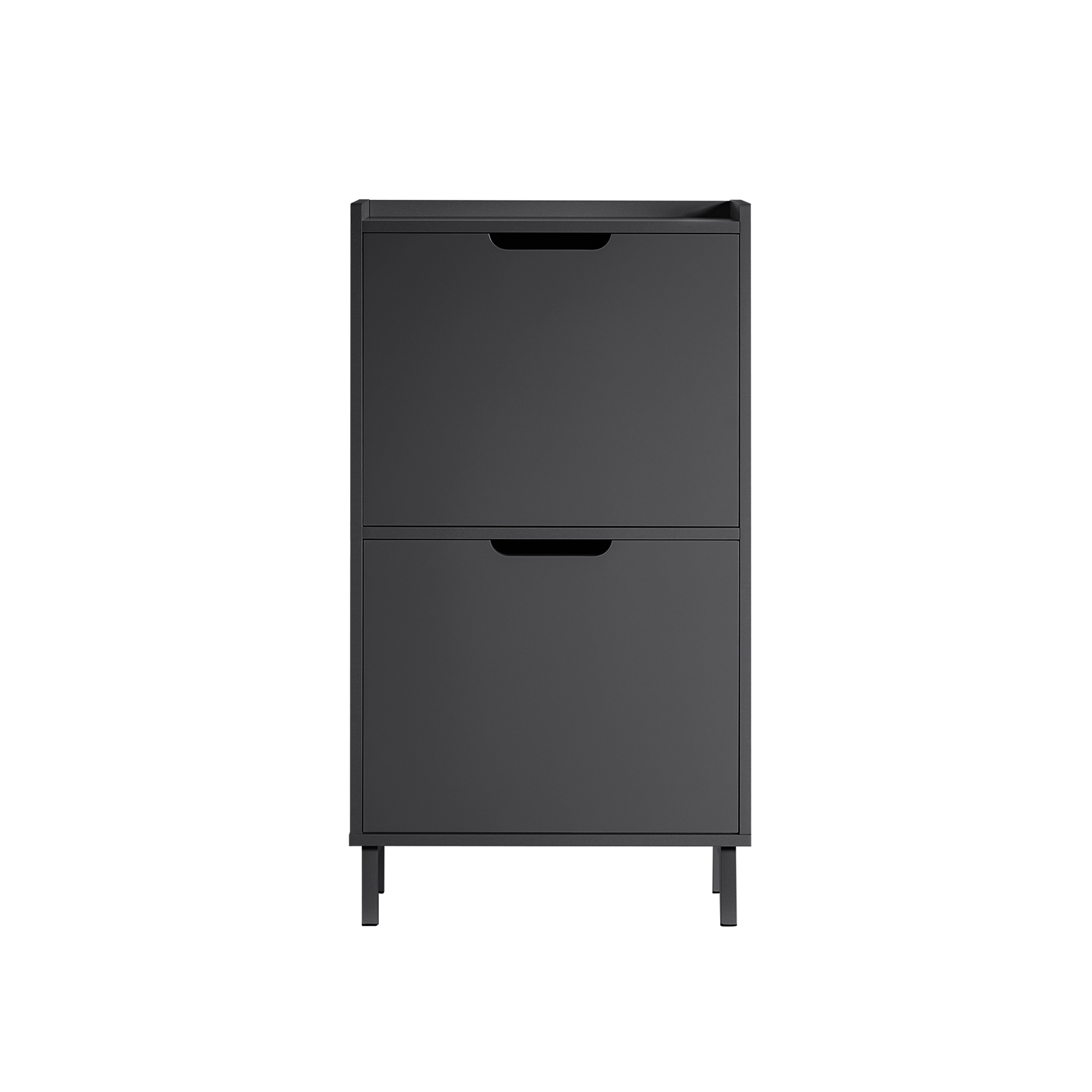 SoBuy Musta kenkäkaappi 2-ribaltein FSR151-SCH säästävä & laadukas